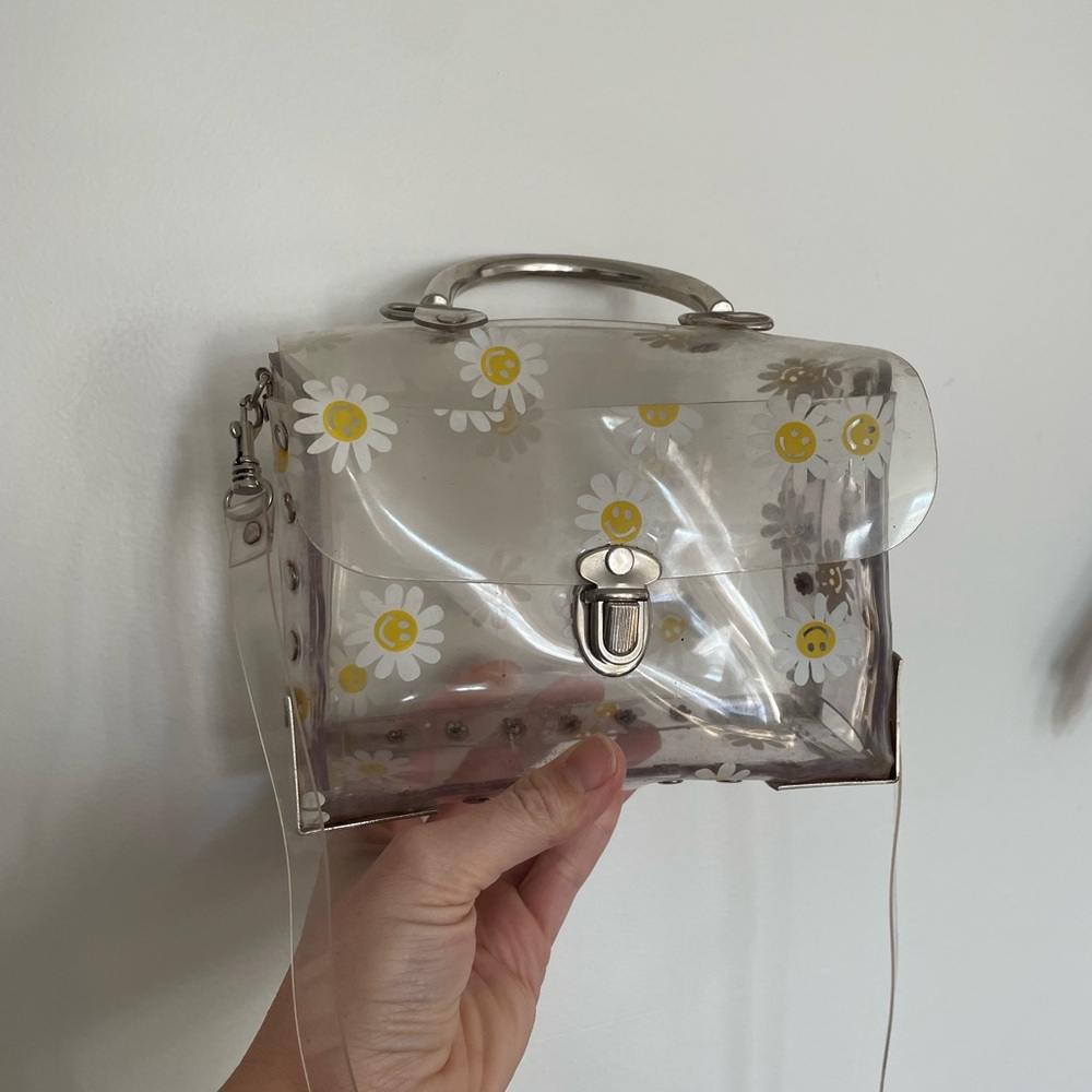 SOLD 90’s PVC Crossbody Bag Retro Daisies - Nostalgic Collectible Iconic